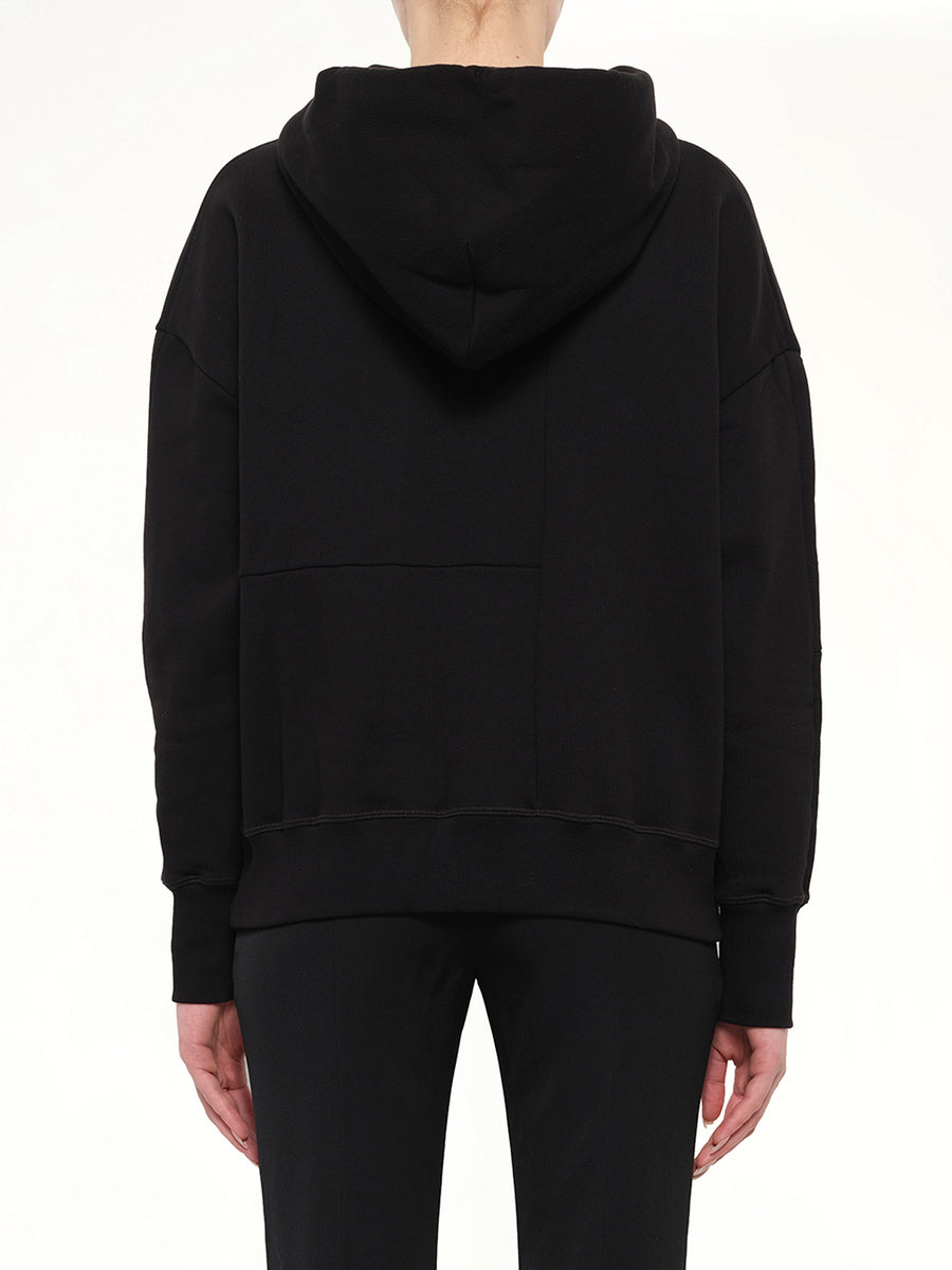 Alexander McQueen Skull Rose Embellished Hoodie in Black