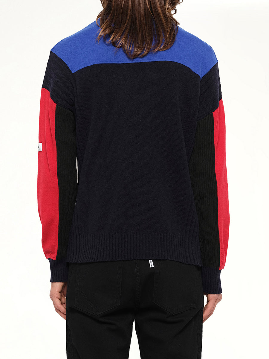 Colorblock Knit in Blue