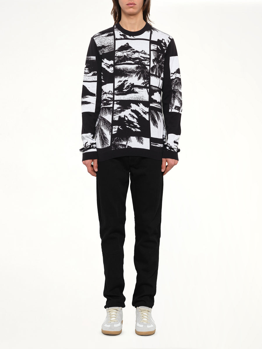 Crew Neck Knitwear in Black