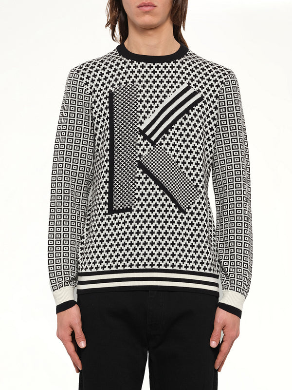 Fairisle Jumper in Black