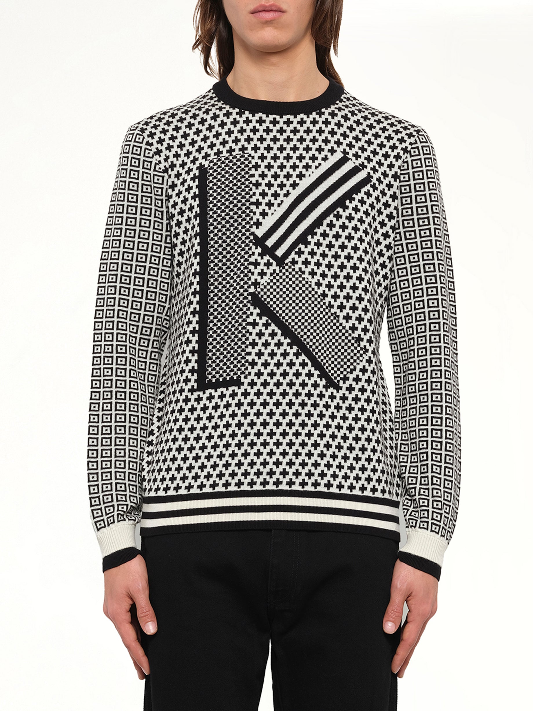 Fairisle Jumper in Black