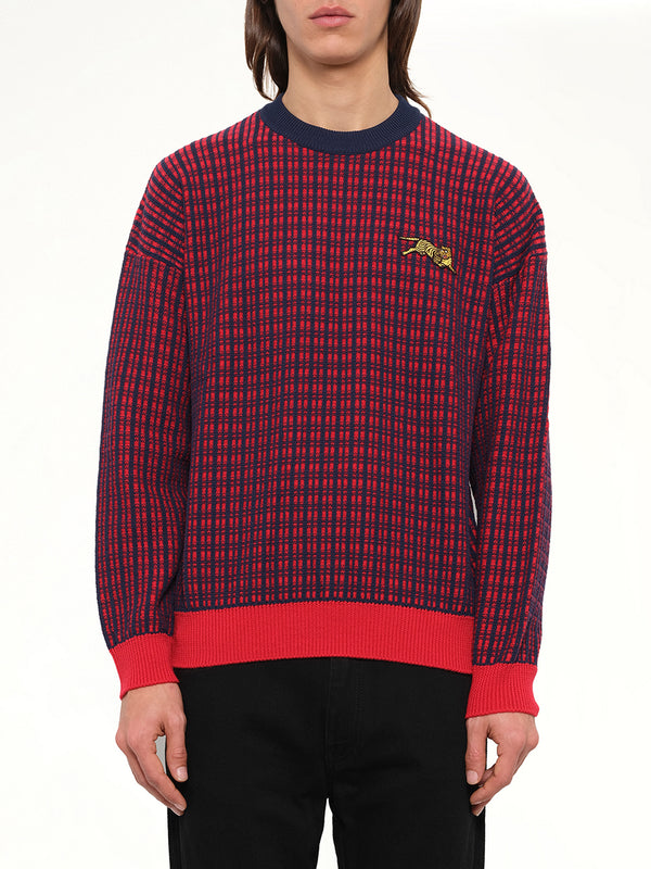 Jumping Tiger Sweatshirt in Red