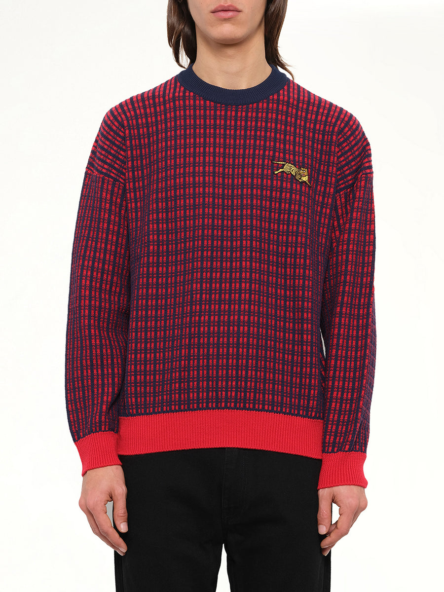 Jumping Tiger Sweatshirt in Red
