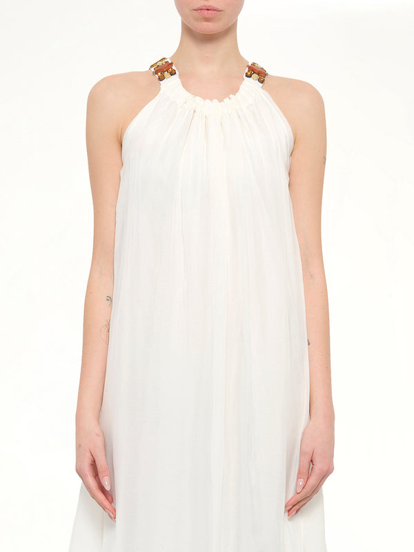 Lanvin Jersey Dress in White
