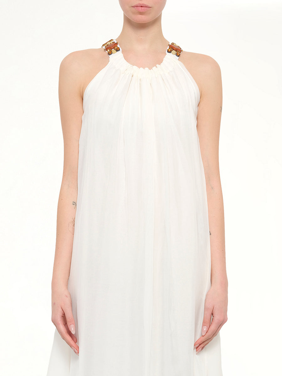 Lanvin Jersey Dress in White