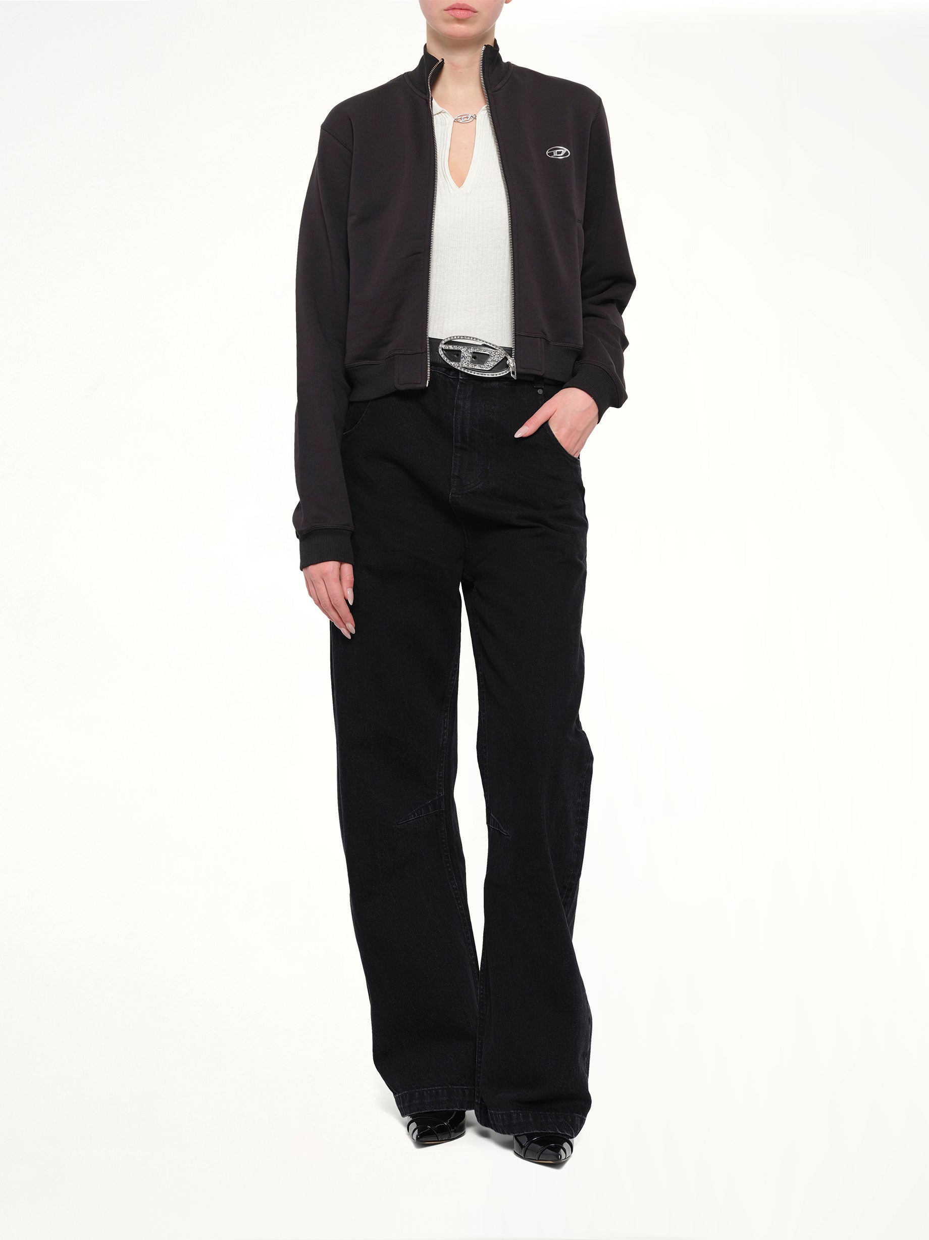 F-FLACIN-OD Track Jacket in Black