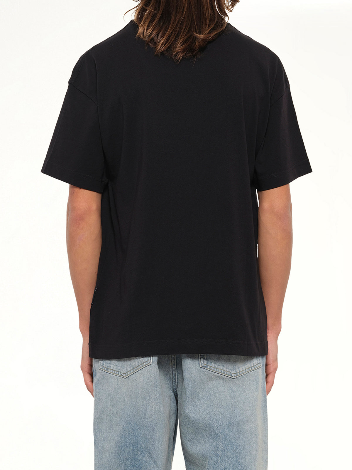 Neck Logo Regular T-Shirt in Black/Off White