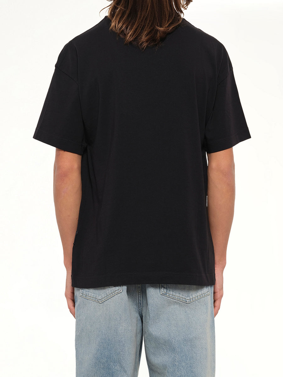 Neck Logo Regular T-Shirt in Black/Off White
