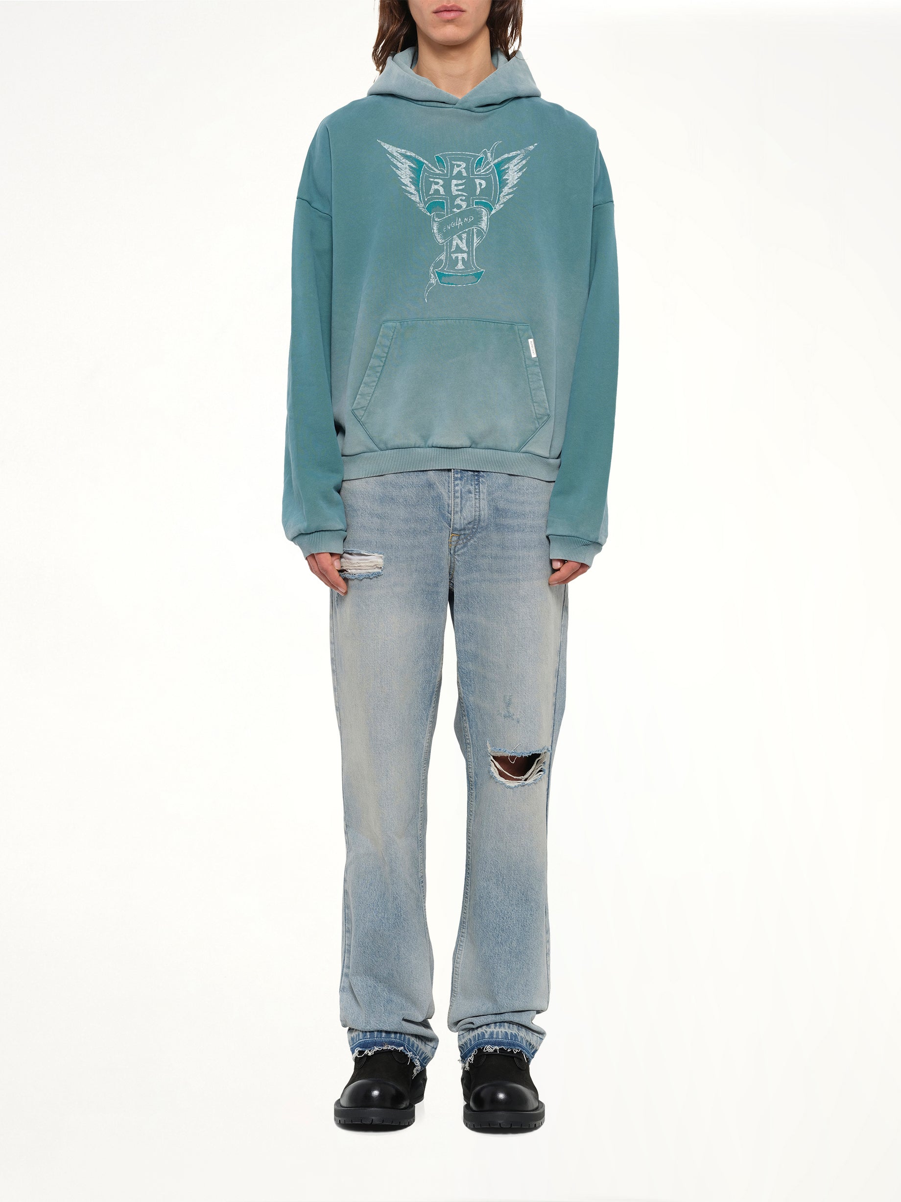 Westside Hoodie in Smoked Teal