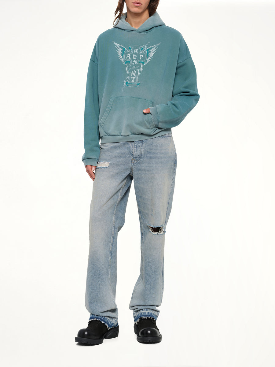 Westside Hoodie in Smoked Teal