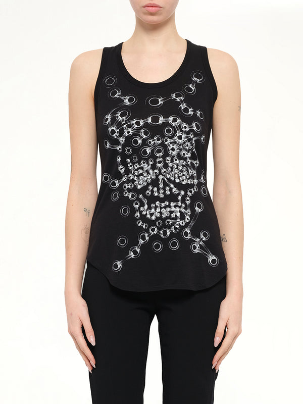 Alexander McQueen Eyelets T-Shirt in Black