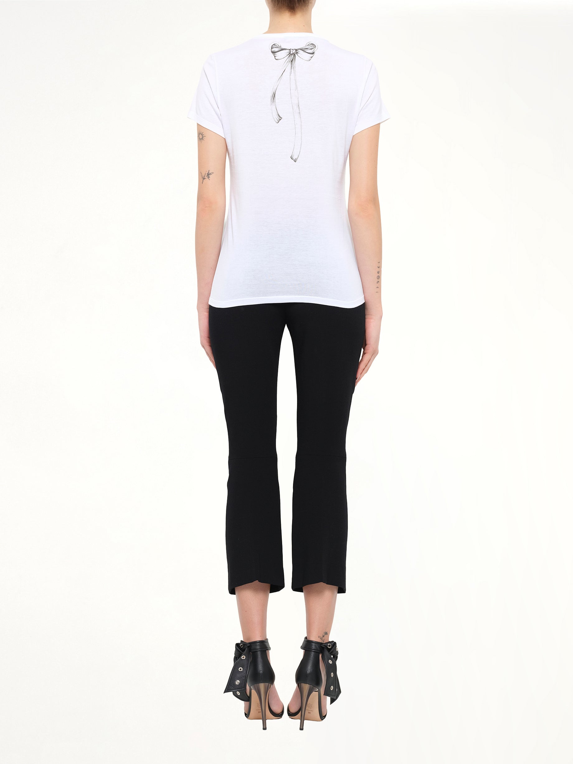 Alexander McQueen Eyelets T-Shirt in White