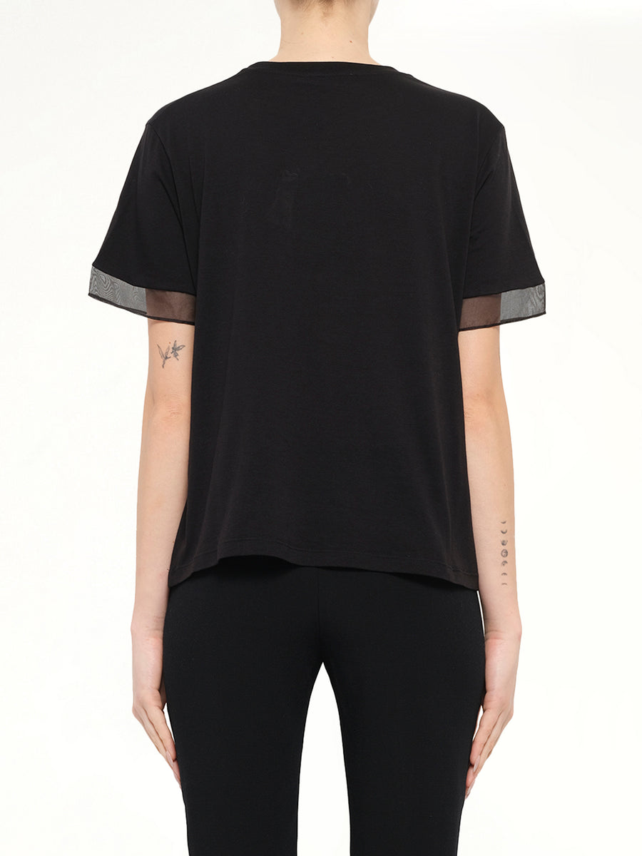 Alexander McQueen Fish Skull Tee in Black/White