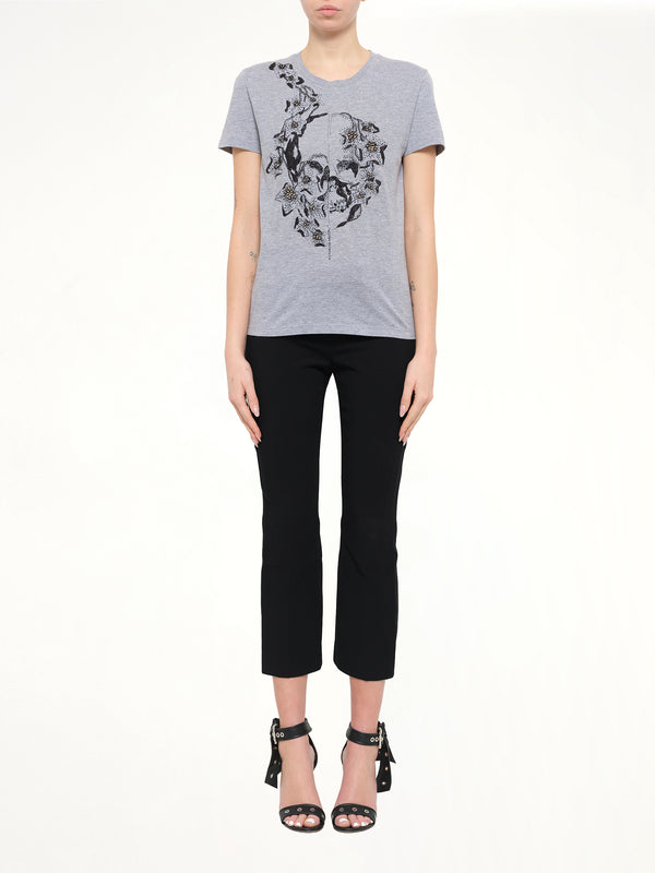 Alexander McQueen Ivy Jet T-Shirt in Grey
