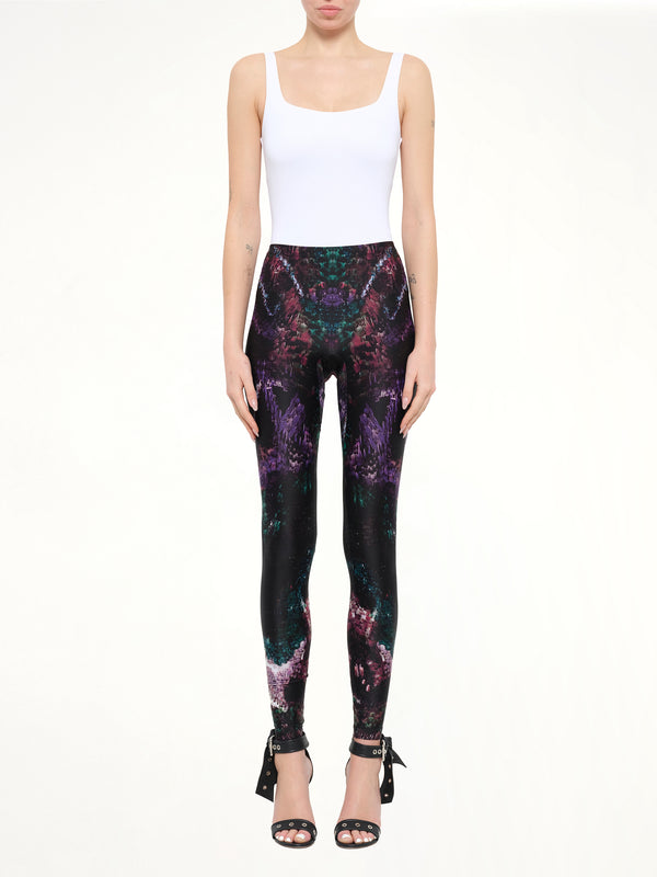 Alexander McQueen Leggings in Black/Green
