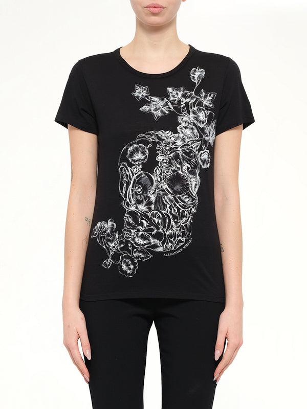 Alexander McQueen Skull T-Shirt in Black