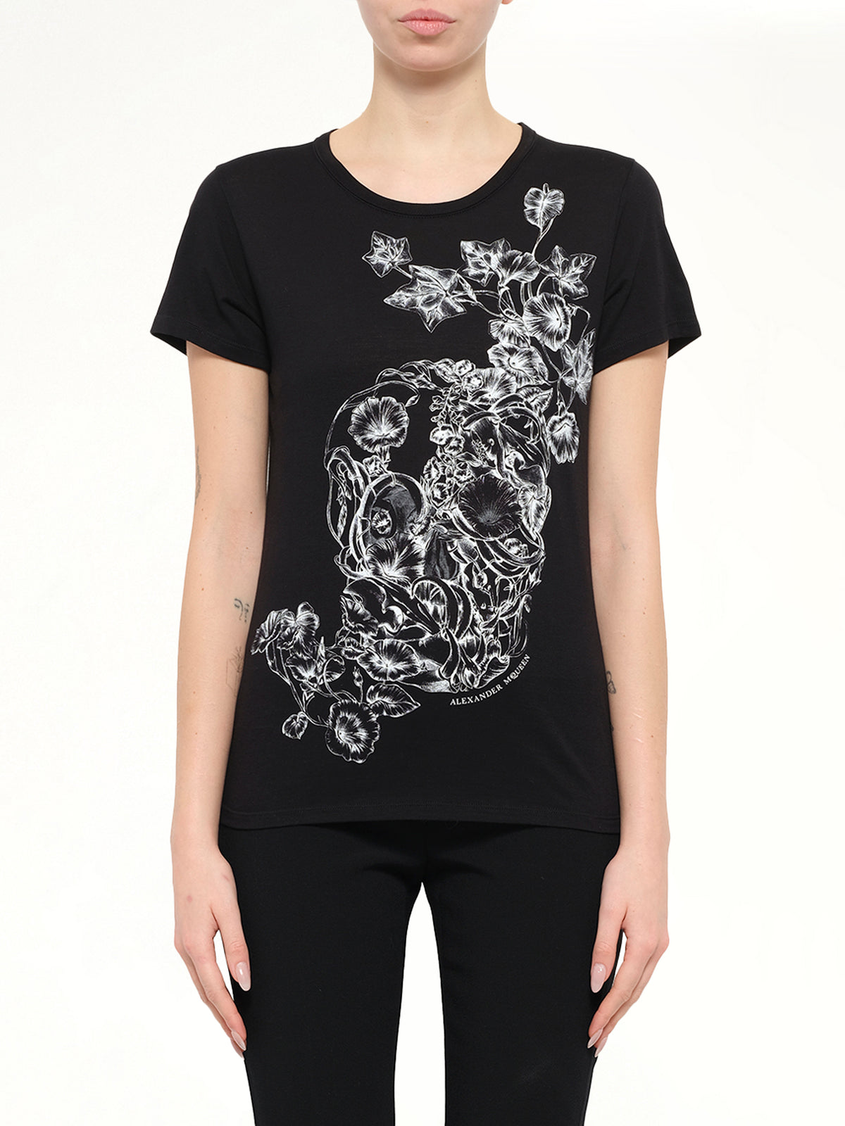 Alexander McQueen Skull T-Shirt in Black