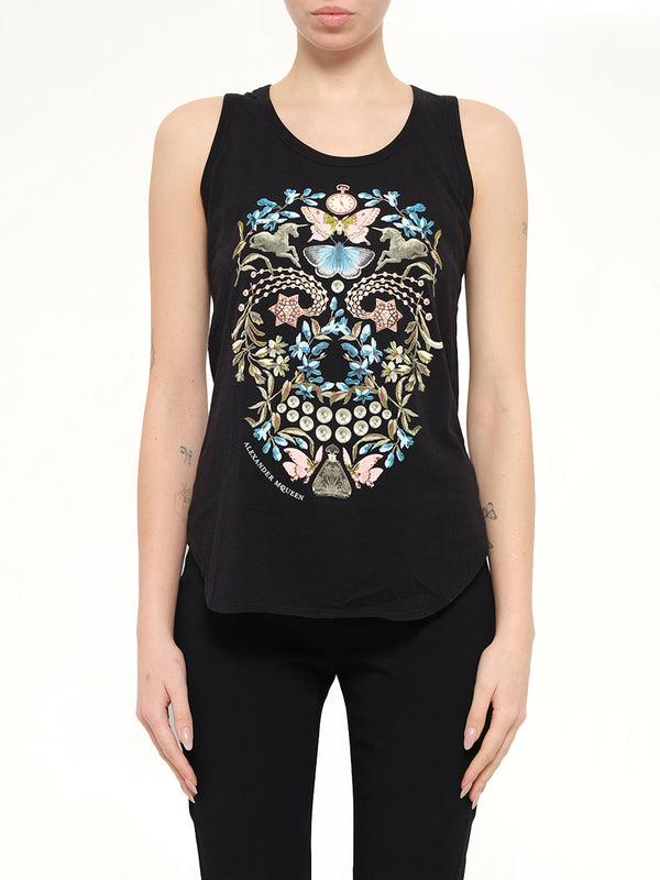 Alexander McQueen Obsidian Skull T-Shirt