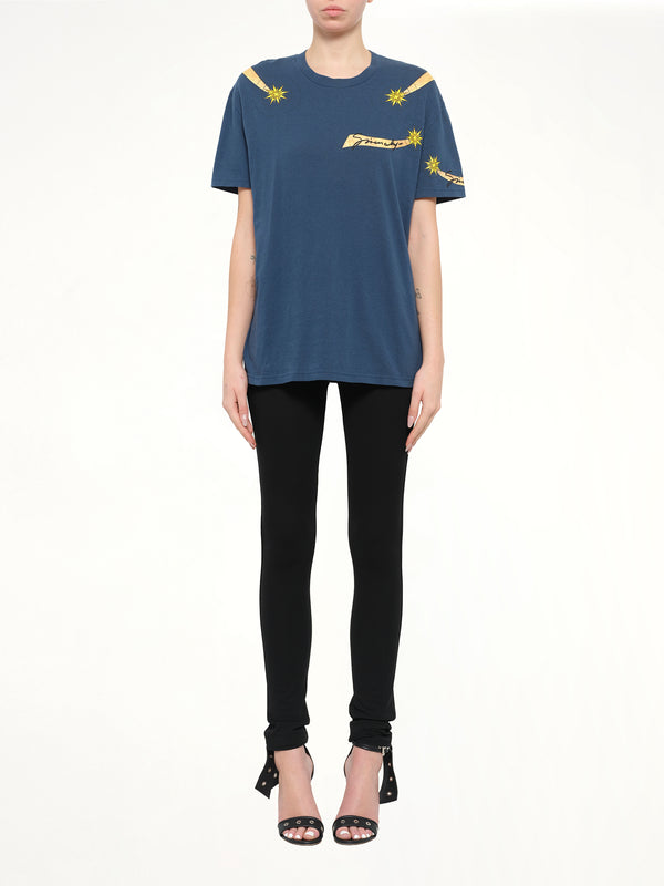 Aries T-Shirt in Oil Blue