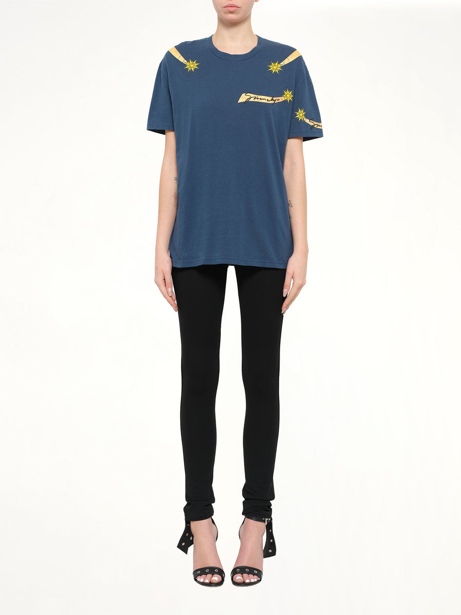 Aries T-Shirt in Oil Blue