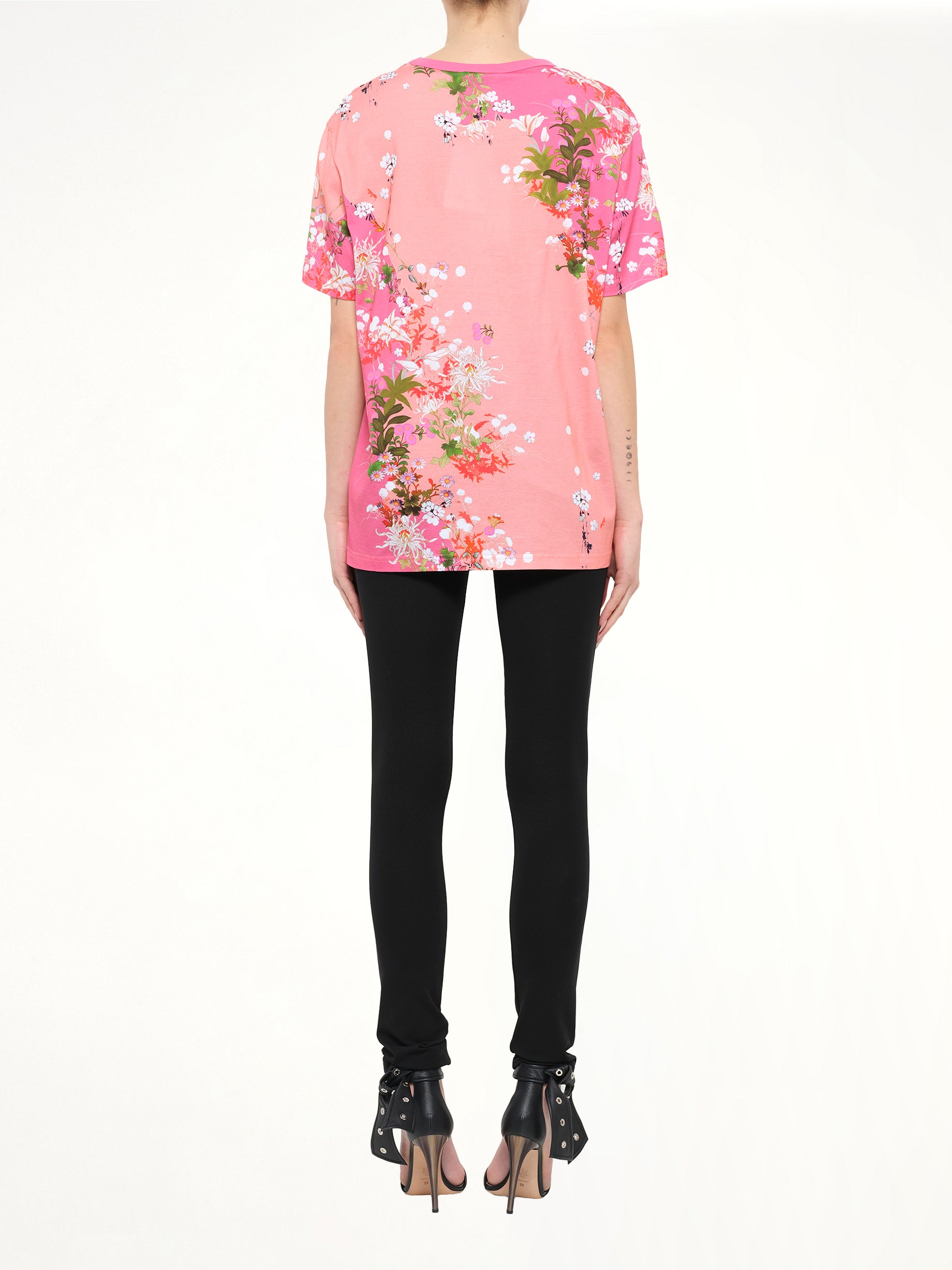 Logo Flower T-Shirt in Pink