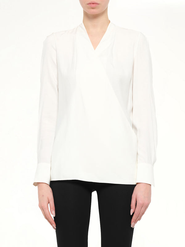 Long Sleeve Blouse in Natural