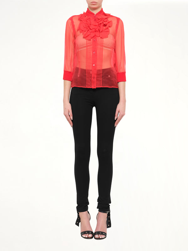 Podium Blouse in Red