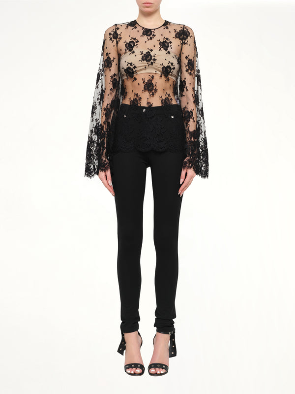 Podium Long Sleeve Tops in Black
