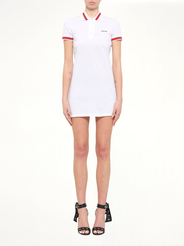 Polo Short Dress in Black