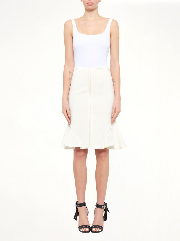Short Skirt in Ivory