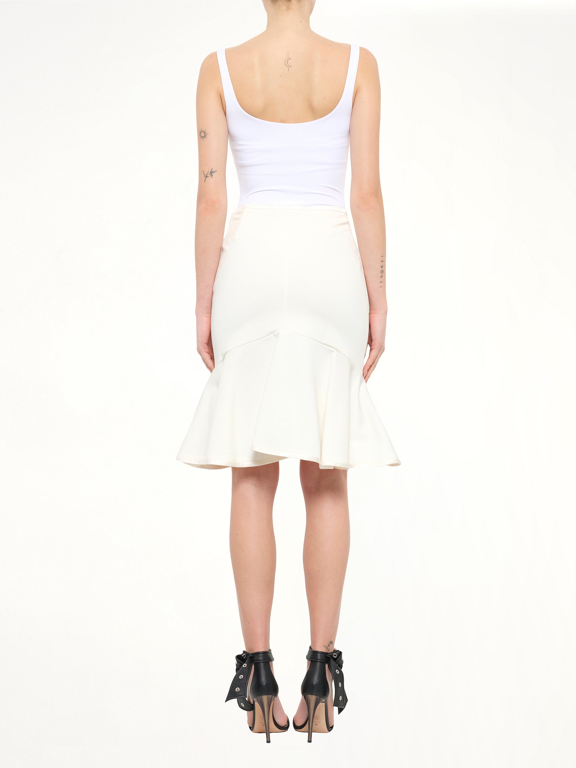 Short Skirt in Ivory