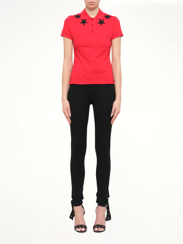 Short Sleeve Polo in Red