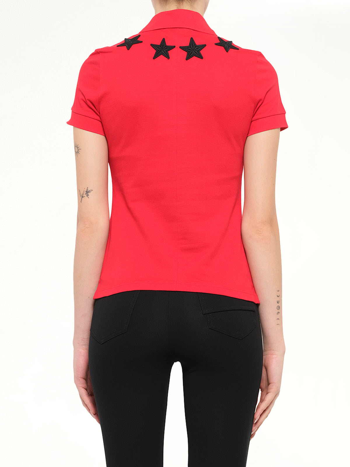Short Sleeve Polo in Red