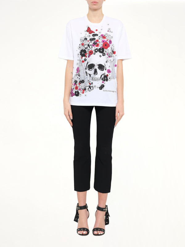 Skull Oversize T-Shirt in White