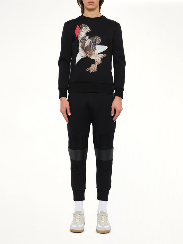 Owl Sweatshirt in Black
