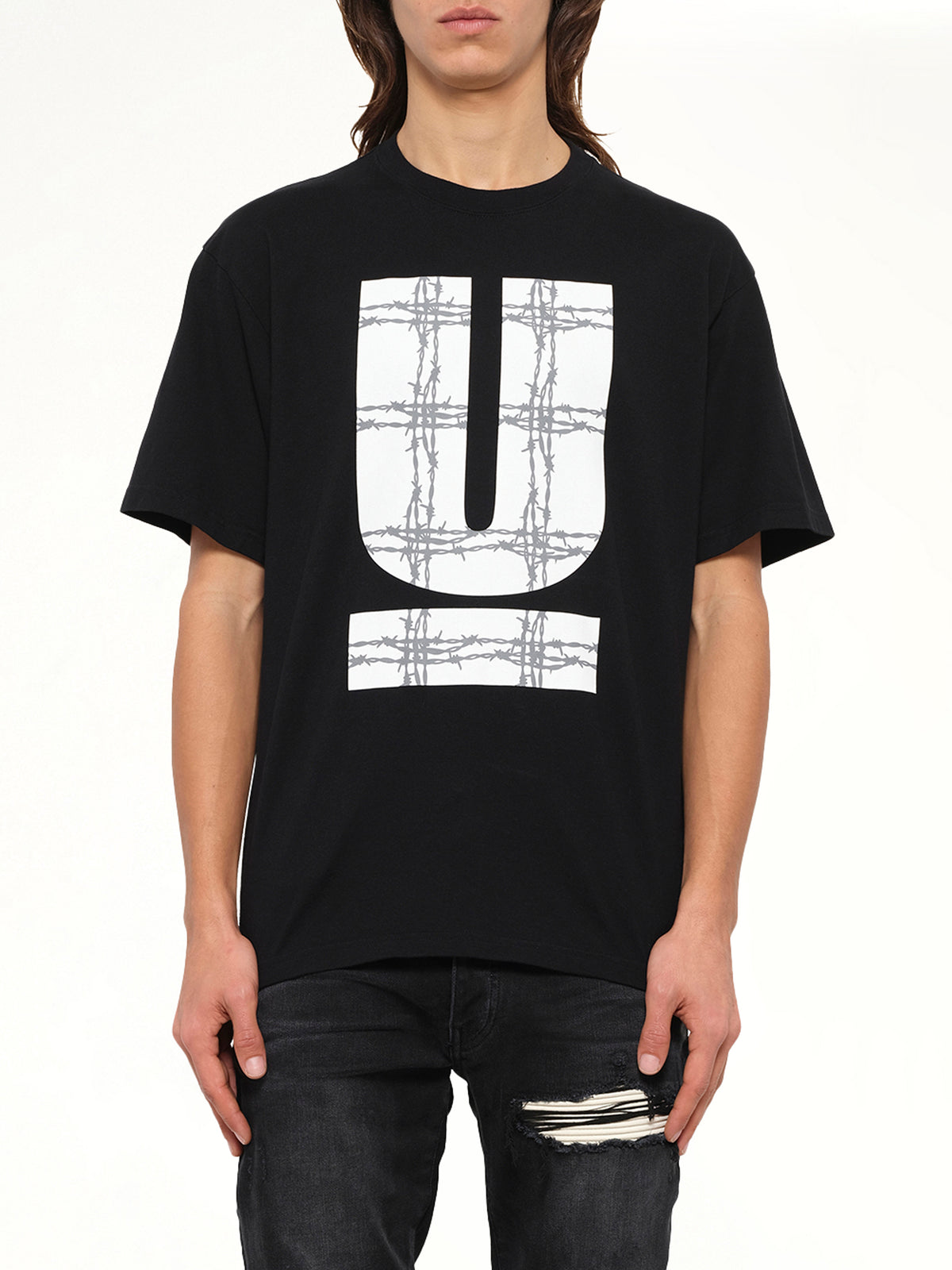 Barbed U T-Shirt in Black