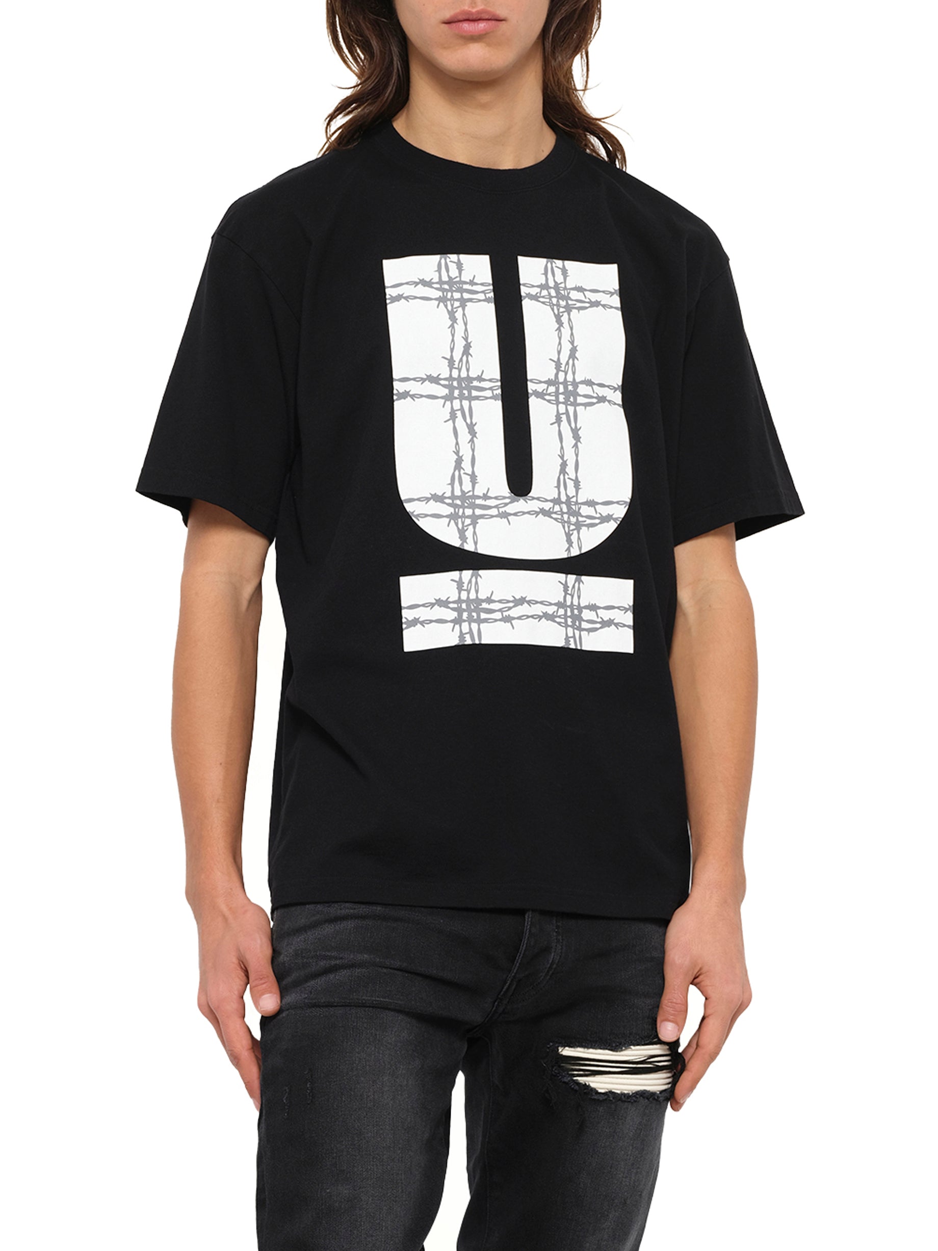 Barbed U T-Shirt in Black