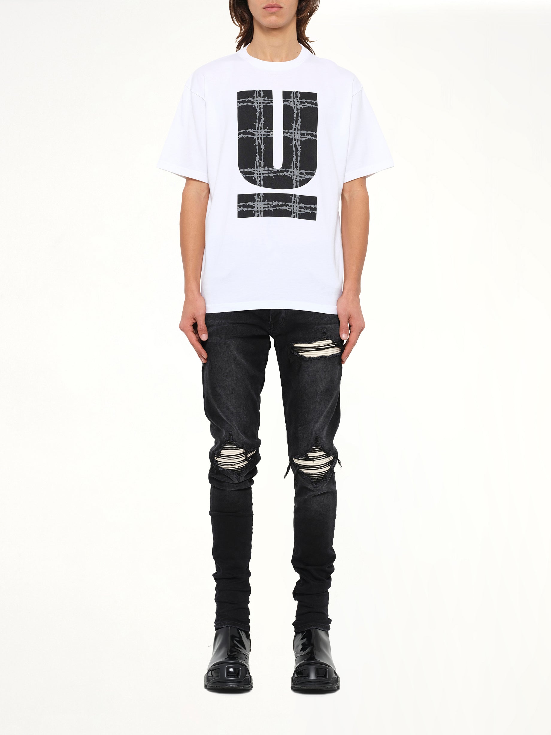Barbed U T-Shirt in White
