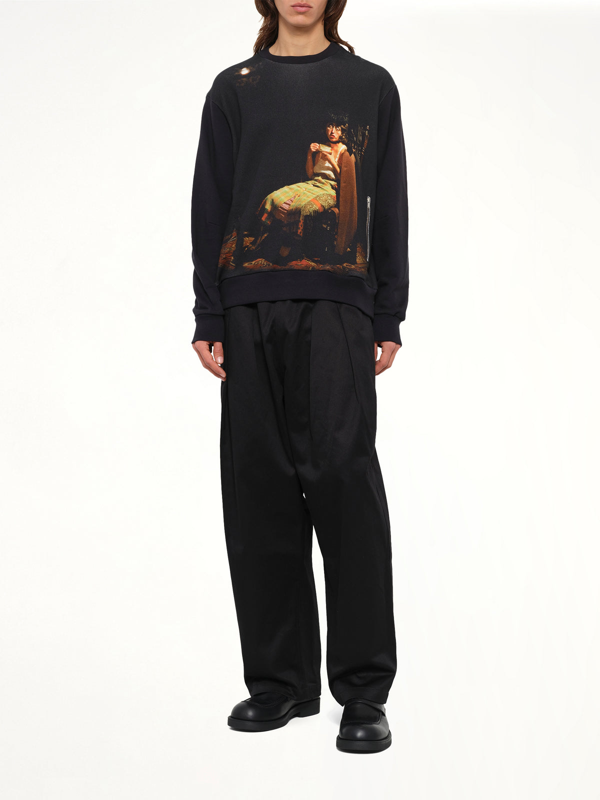Cindy Sherman Sweatshirt in Charcoal