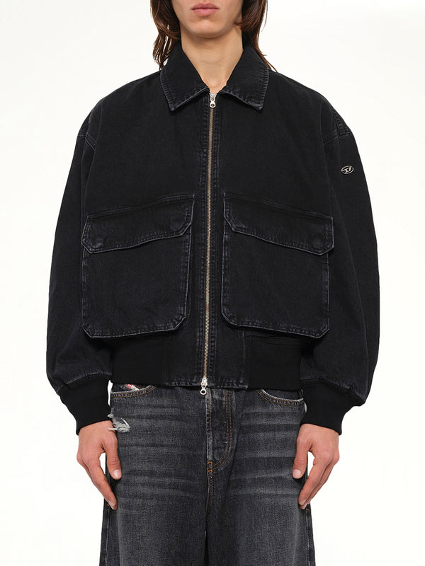D-KURZ Denim Jacket in Black