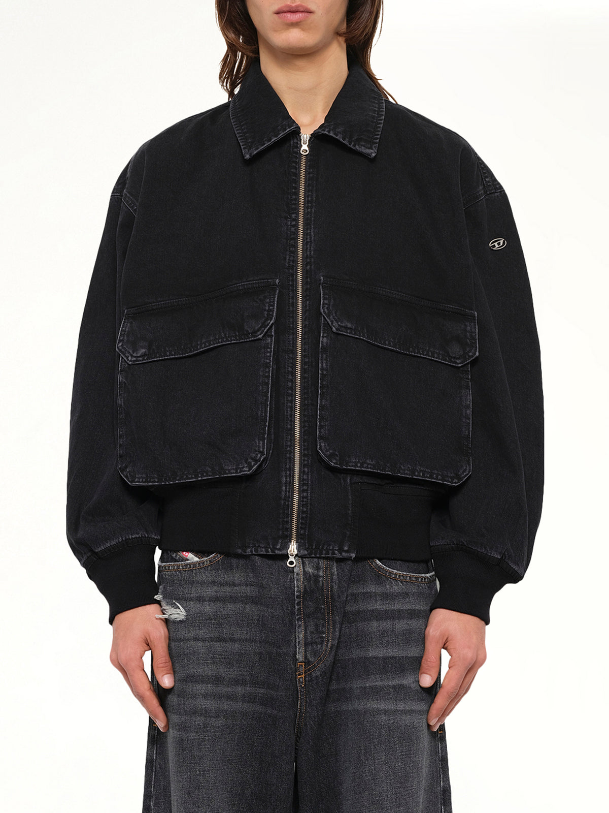 D-KURZ Denim Jacket in Black