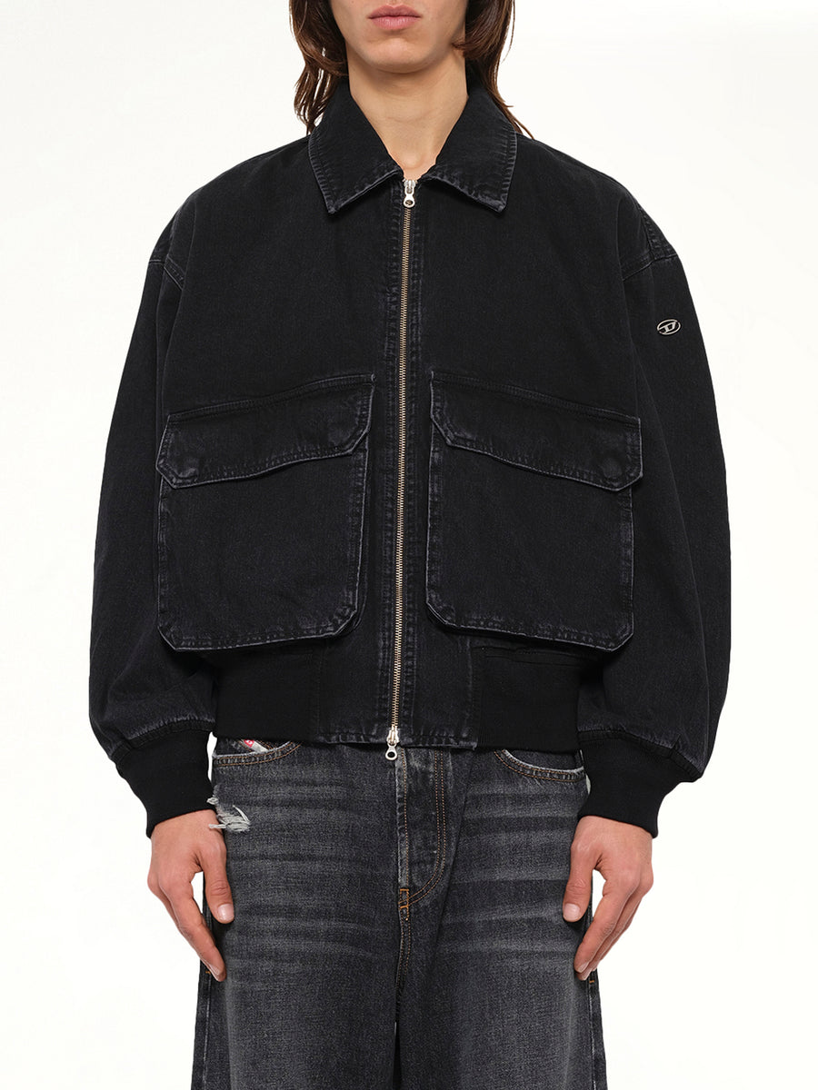 D-KURZ Denim Jacket in Black