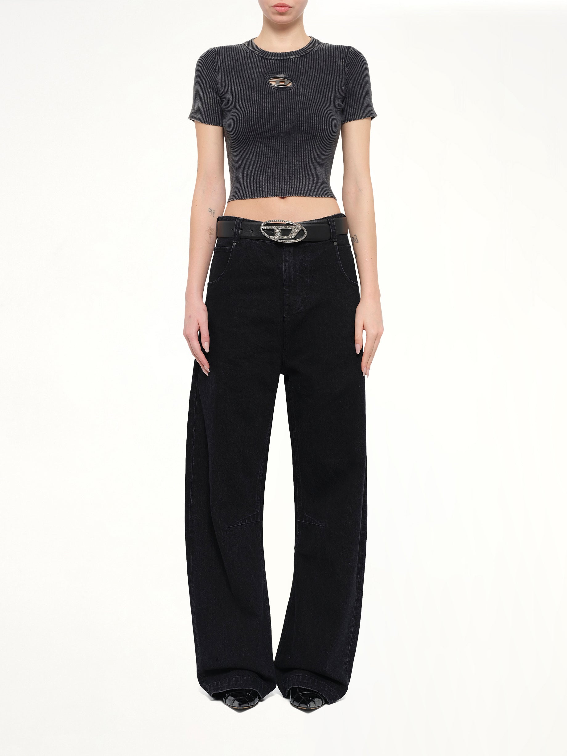M-ANCHOR-A-SS Knitwear Tops in Black