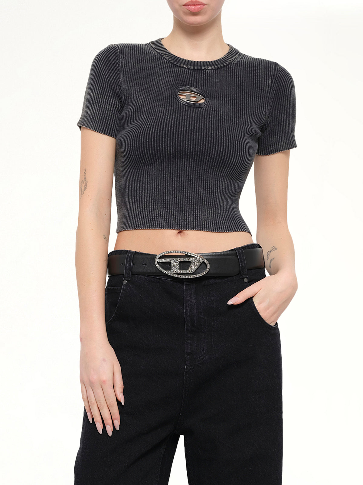 M-ANCHOR-A-SS Knitwear Tops in Black