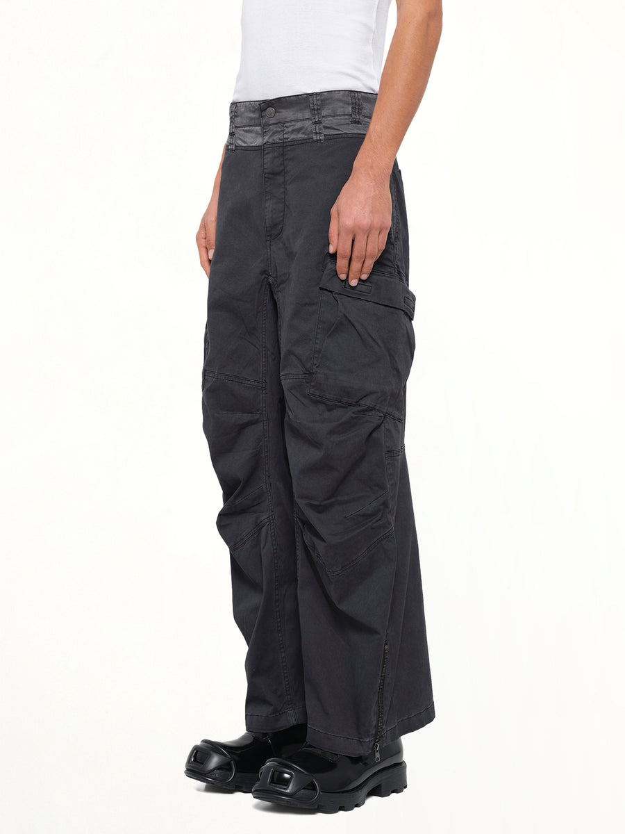 P-DELLS Pants in Washed Black