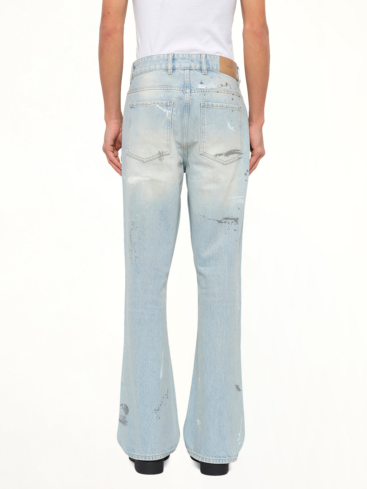 Painted Denim Jeans in Coastal Blue