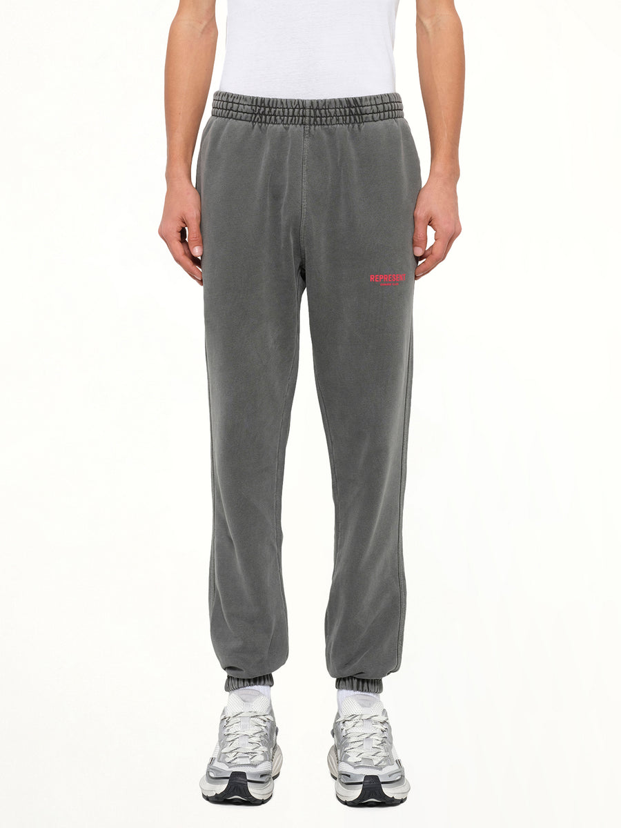 Represent Owners Club Sweatpants in Washed Black