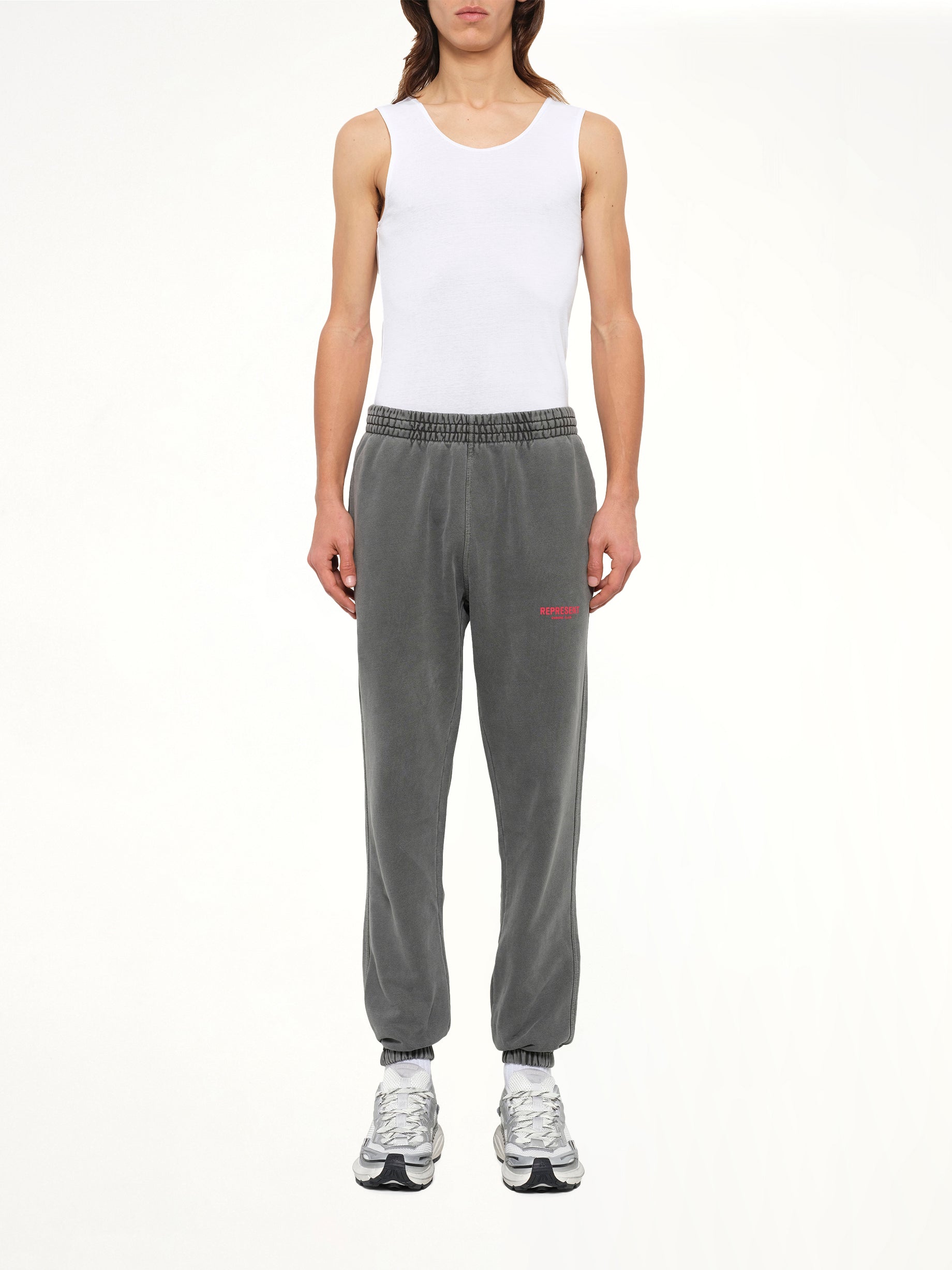 Represent Owners Club Sweatpants in Washed Black