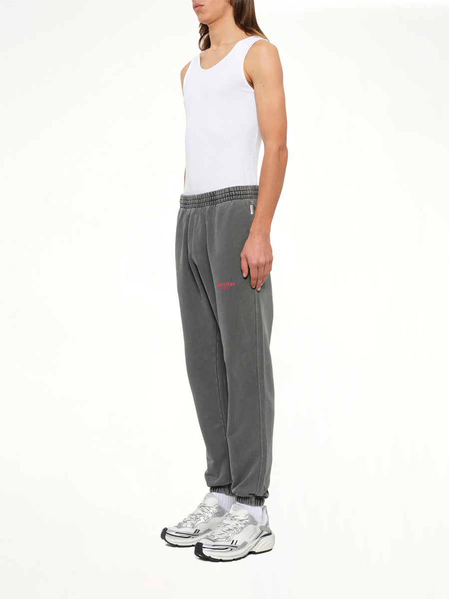 Represent Owners Club Sweatpants in Washed Black