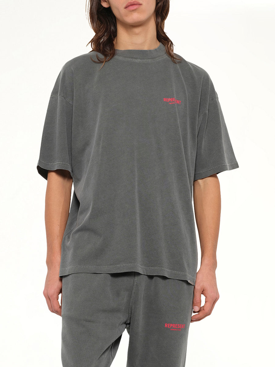 Represent Owners Club T-Shirt in Washed Black
